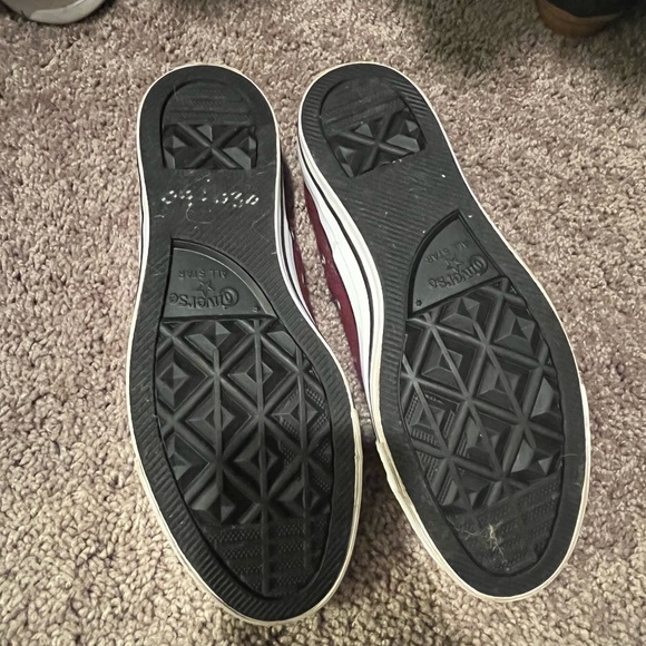 Converse Burgundy Canvas Sneakers - Picture 3 of 3